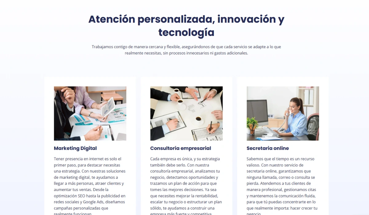 Servicios de recepcionista digital