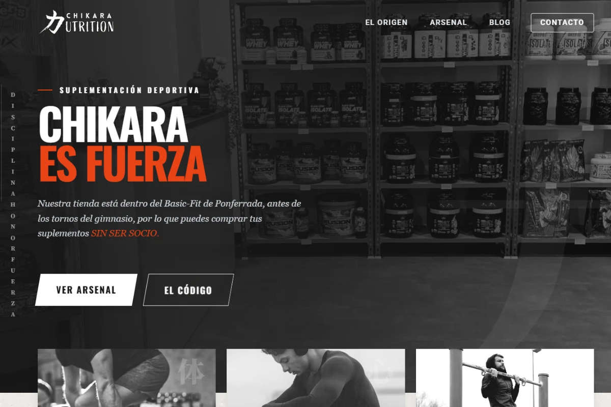 Chikara Nutrition – Tienda de suplementación deportiva en Ponferrada