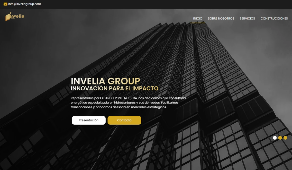 Diseño web corporativo Invelia Group